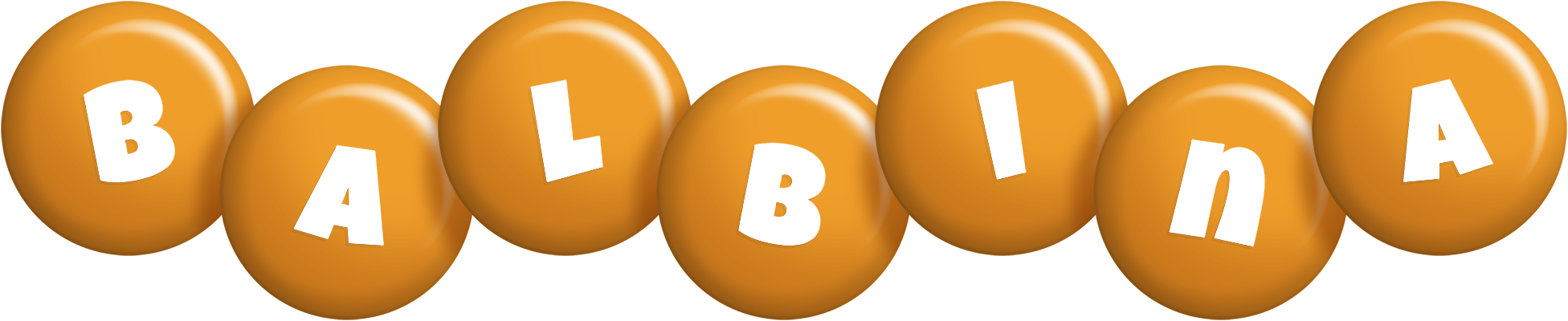 Balbina candy-orange logo