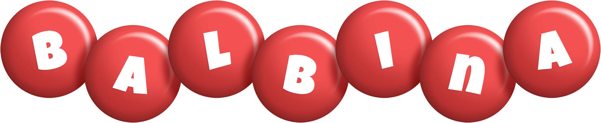 Balbina candy-red logo