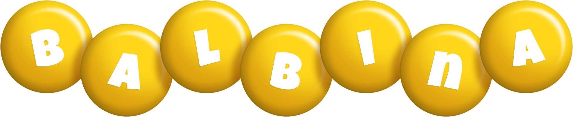 Balbina candy-yellow logo