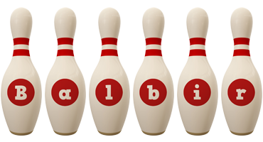 Balbir bowling-pin logo