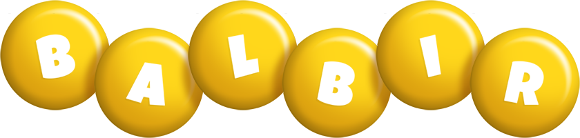 Balbir candy-yellow logo