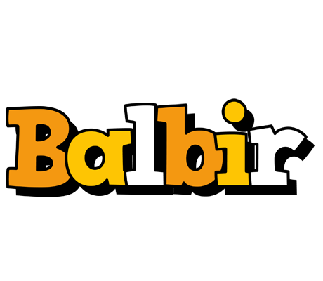 Balbir cartoon logo