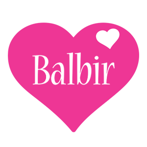 Balbir love-heart logo