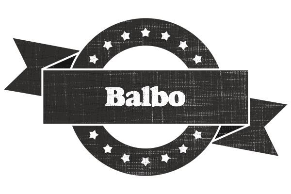 Balbo grunge logo
