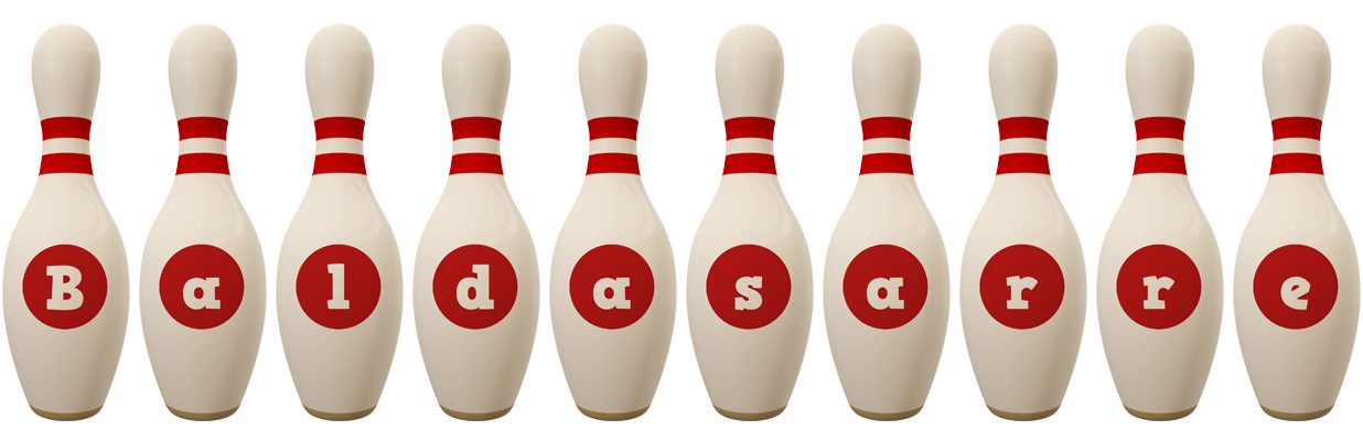 Baldasarre bowling-pin logo