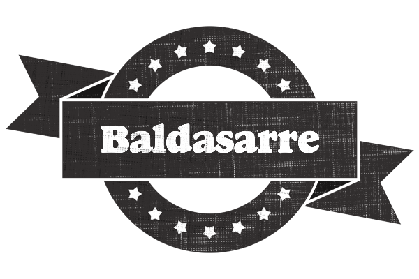 Baldasarre grunge logo
