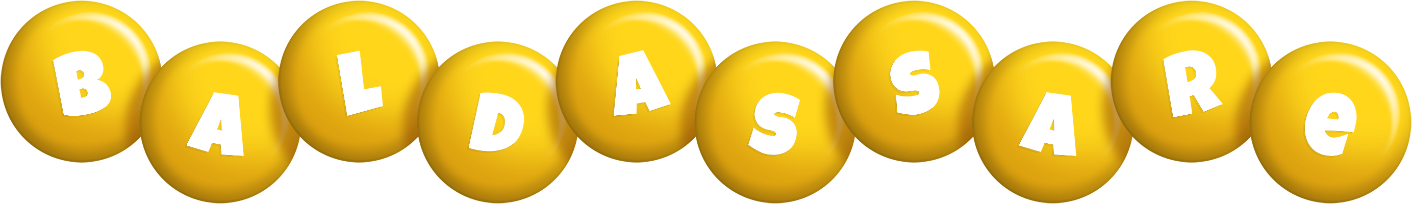 Baldassare candy-yellow logo