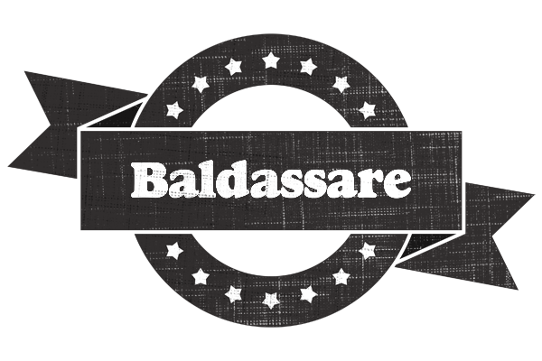 Baldassare grunge logo