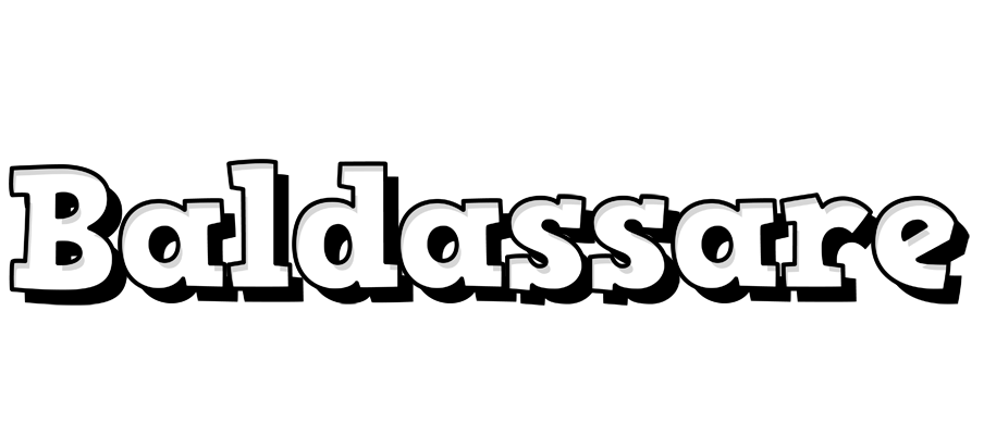 Baldassare snowing logo