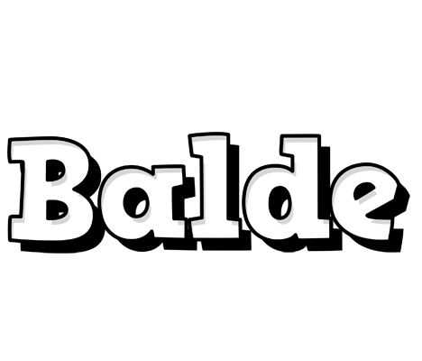 Balde snowing logo