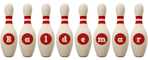 Baldemar bowling-pin logo