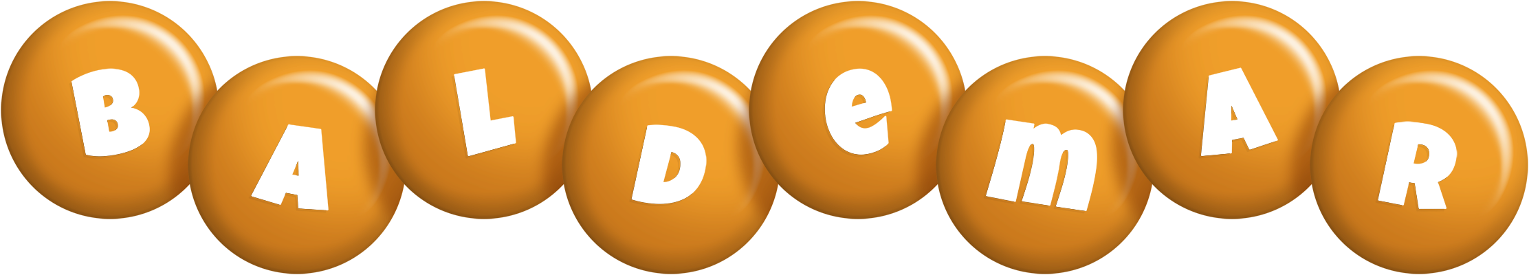 Baldemar candy-orange logo