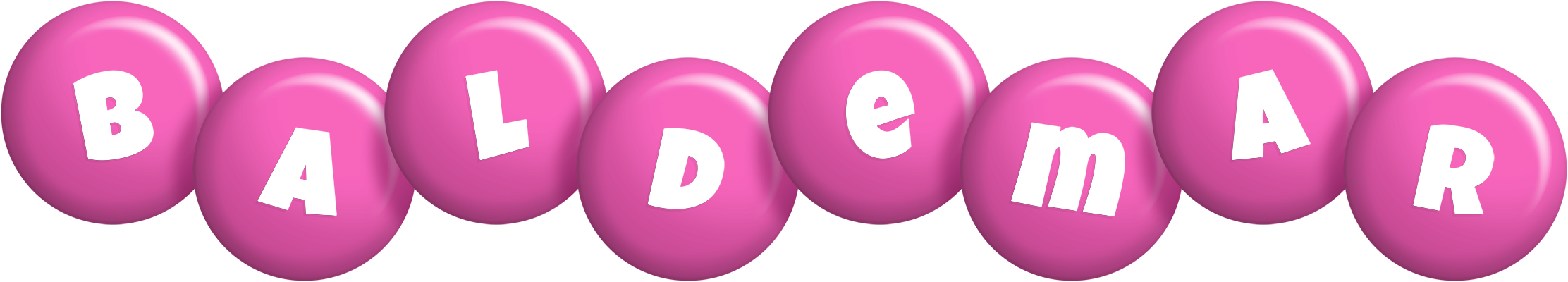 Baldemar candy-pink logo