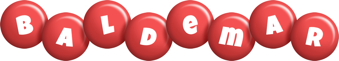 Baldemar candy-red logo