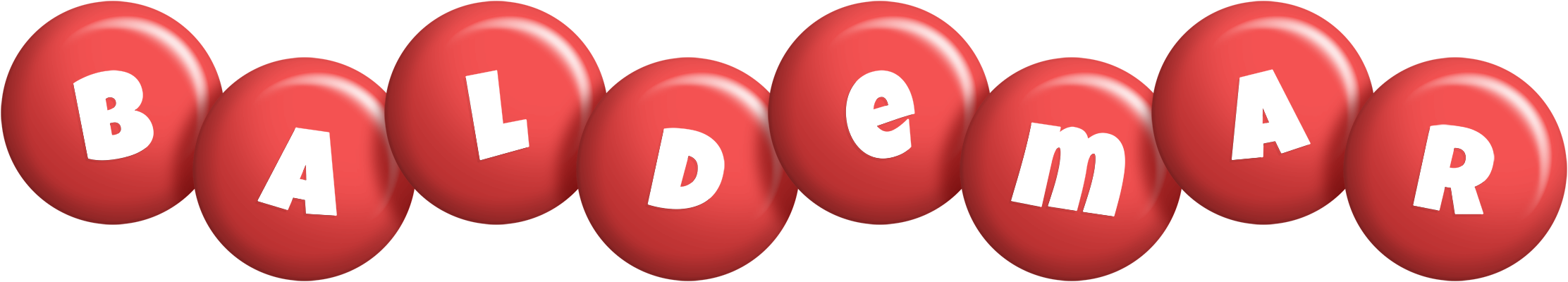 Baldemar candy-red logo