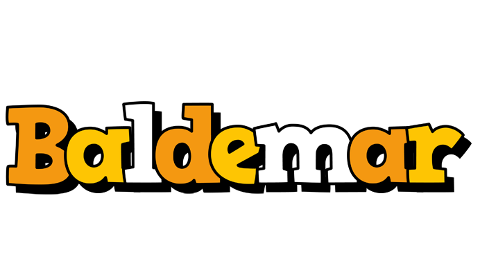 Baldemar cartoon logo