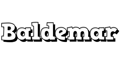 Baldemar snowing logo