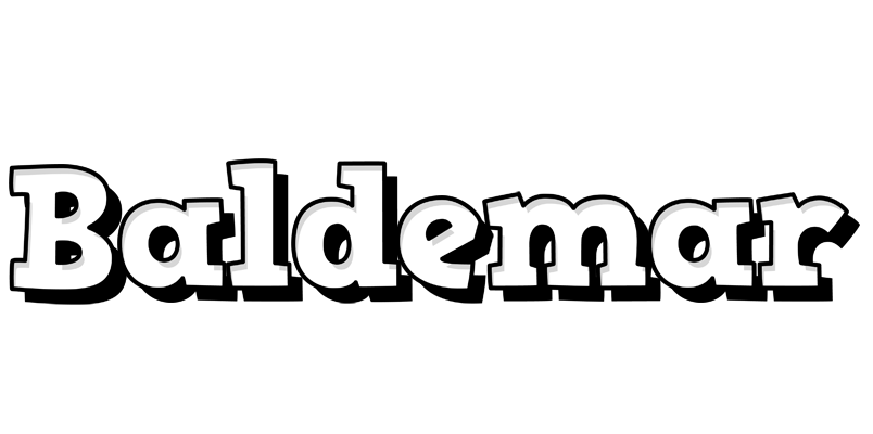 Baldemar snowing logo