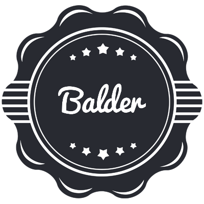 Balder badge logo