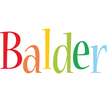 Balder birthday logo