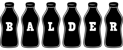 Balder bottle logo