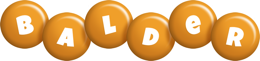 Balder candy-orange logo