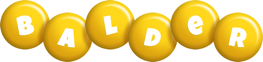 Balder candy-yellow logo