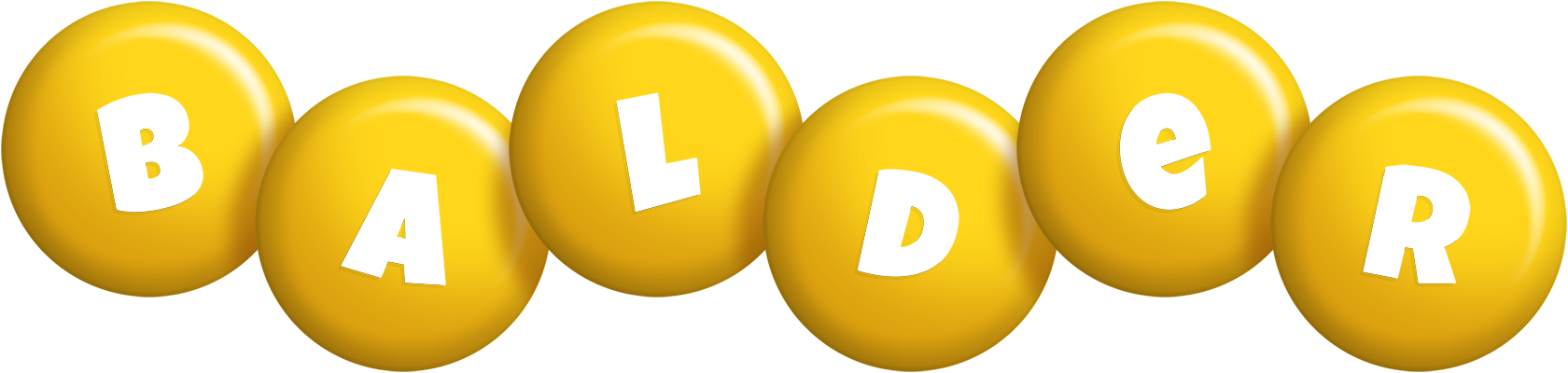 Balder candy-yellow logo