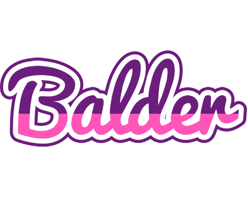 Balder cheerful logo