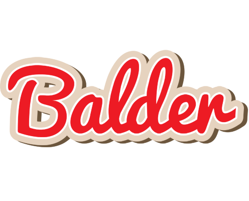 Balder chocolate logo