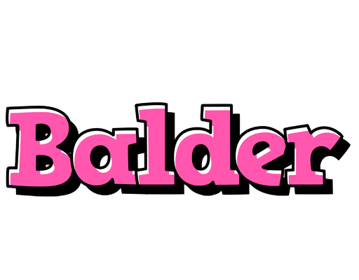 Balder girlish logo