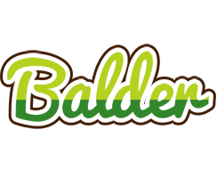 Balder golfing logo