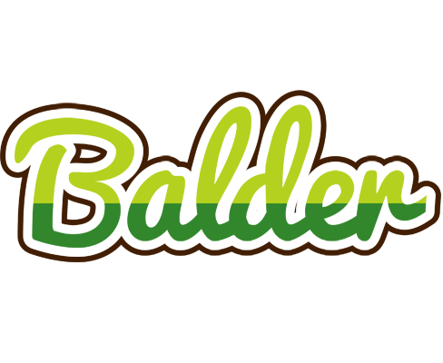 Balder golfing logo