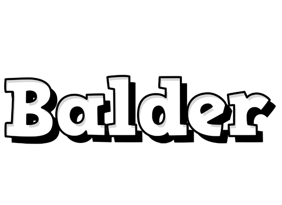 Balder snowing logo