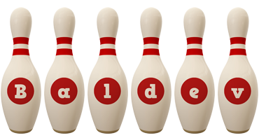 Baldev bowling-pin logo