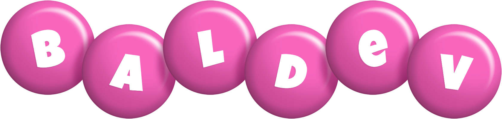 Baldev candy-pink logo