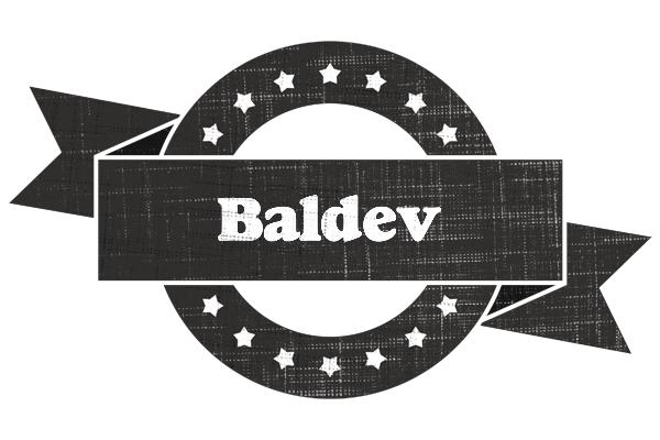 Baldev grunge logo