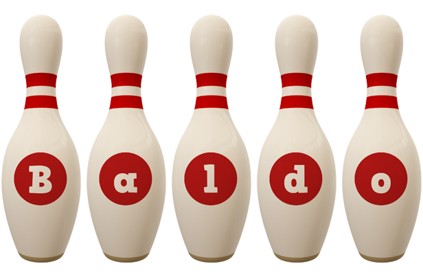 Baldo bowling-pin logo