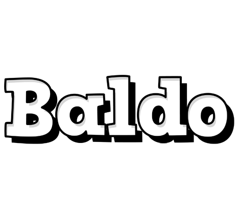 Baldo snowing logo