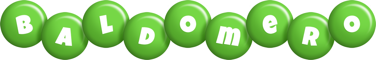 Baldomero candy-green logo