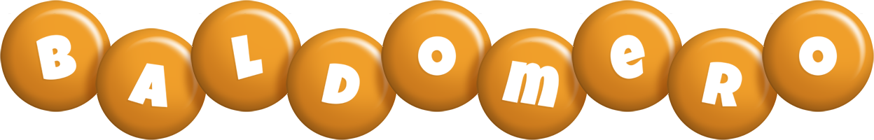 Baldomero candy-orange logo