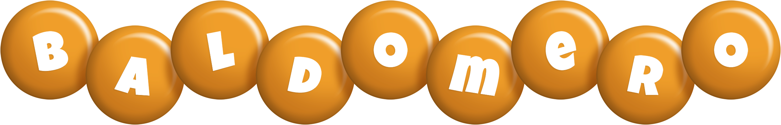 Baldomero candy-orange logo