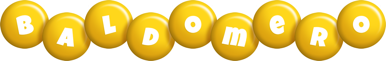 Baldomero candy-yellow logo