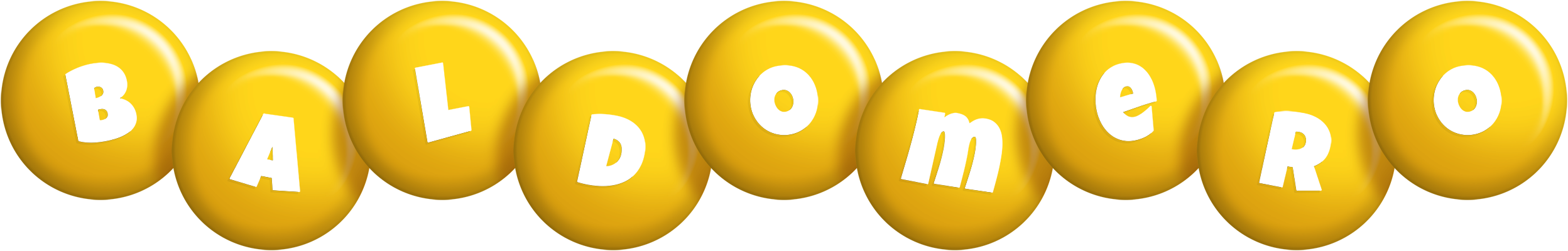 Baldomero candy-yellow logo