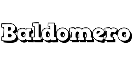 Baldomero snowing logo