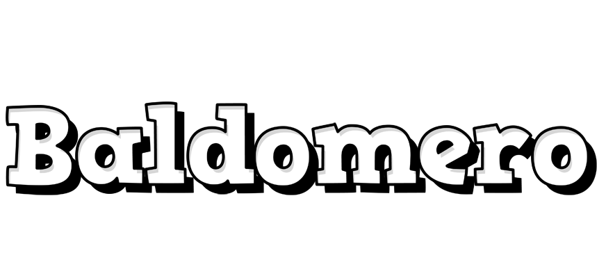 Baldomero snowing logo