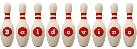 Baldovino bowling-pin logo