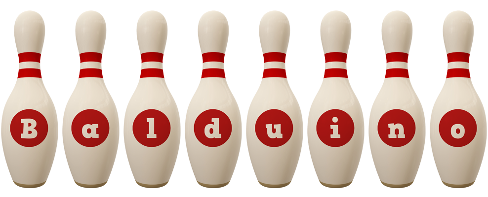 Balduino bowling-pin logo