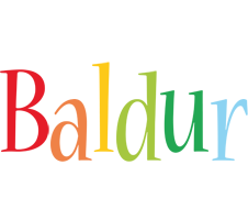 Baldur birthday logo