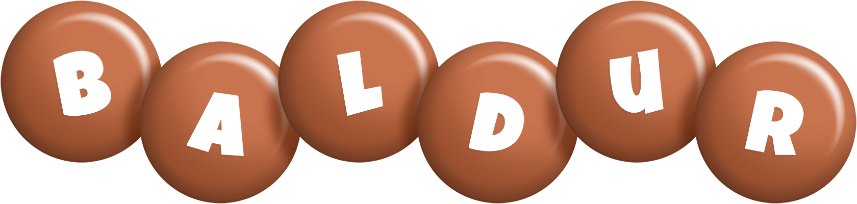 Baldur candy-brown logo